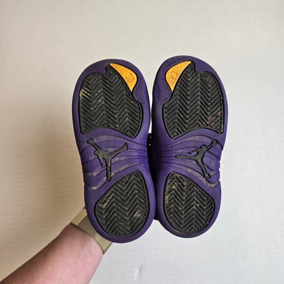 Nike Air Jordan 12 XII Retro TD Toddler Shoes 8C Field Purple Black 850000-057 - Picture 6 of 7